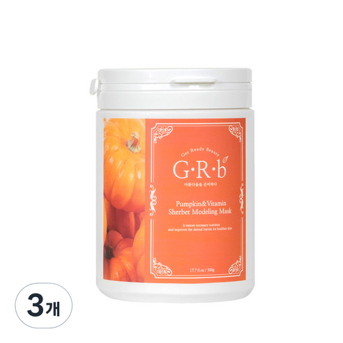 지알비 포도당함유 호박 샤베트 모델링팩 500g, 1개입, 3개