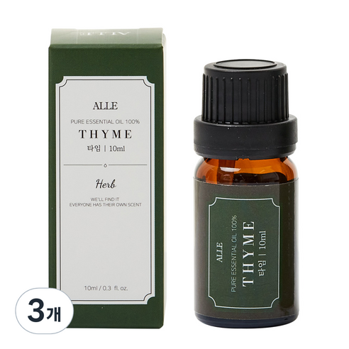 알레 퓨어 에센셜 오일 백프로 타임, 10ml, 3개