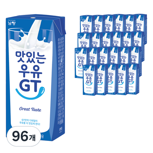 맛있는우유GT, 200ml, 96개