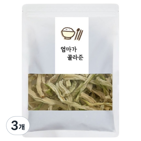 엄마가골라준 국산 건무말랭이, 3개, 400g