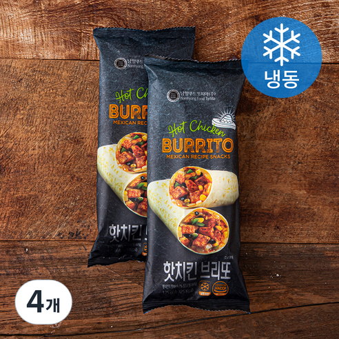 핫치킨 브리또 (냉동), 125g, 1개입, 4개
