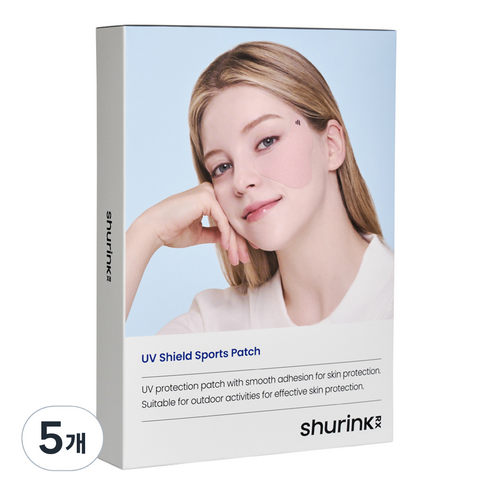슈링크 알엑스 UV 쉴드 스포츠 패치 4.5g, 5개입, 5개