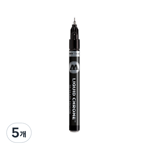 모로토우 리퀴드 크롬 마카 1mm, 1색, 5개
