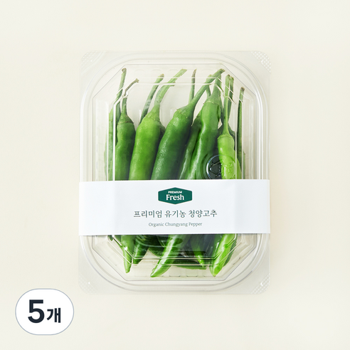 프리미엄 유기농 청양고추, 150g, 5개