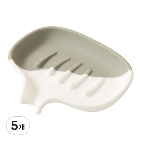 블럭마트 투톤컬러 비누받침, TYPE5, 5개