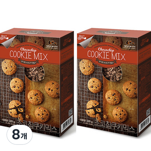 브레드가든 초코칩쿠키믹스, 320g, 8개