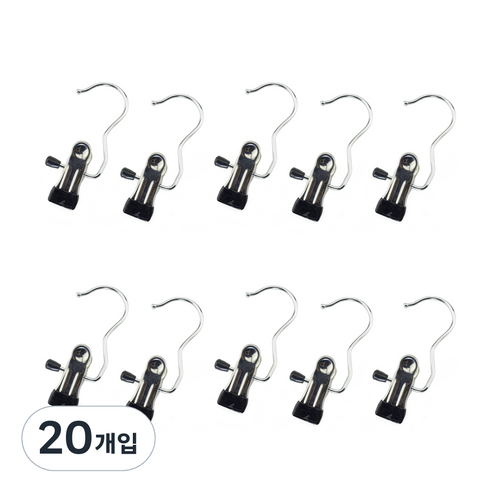 다용도 소품 외집게, 20개