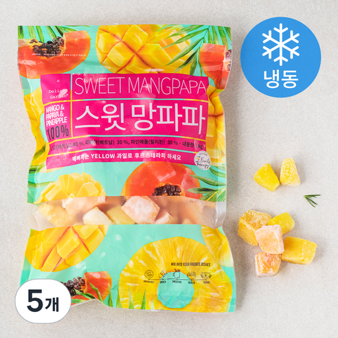 딜라잇가든 스윗 망파파 (냉동), 1kg, 5개