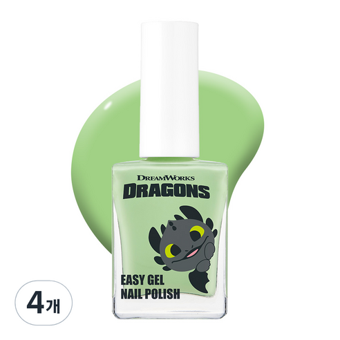 더페이스샵 이지 젤, 04 그린 하트, 10ml, 4개