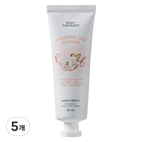 바디판타지 핸드앤네일 크림 웨딩데이 판타지, 5개, 50ml