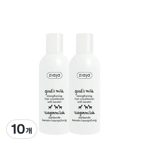 지아자 산양유 헤어 컨디셔너, 200ml, 10개