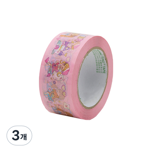 에이러블 포장용 박스테이프 50mm x 100m B0210, 3개, 9 큐티걸