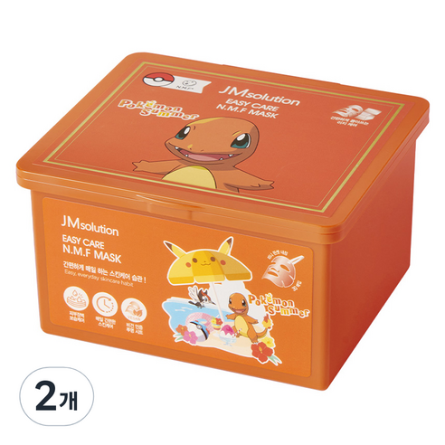 제이엠솔루션 포켓몬 이지 케어 엔엠에프 데일리 마스크팩 350ml, 2개, 30개입