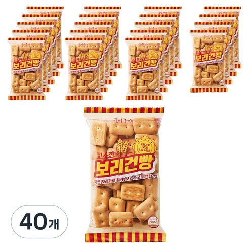 꿀이구마 고소한 보리건빵, 40개, 50g