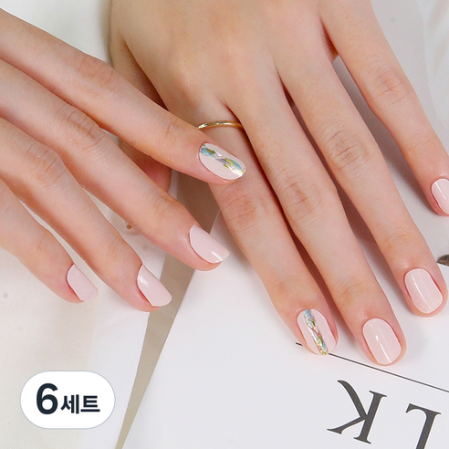 젤리넬리 네일스티커, 소프트팝, 6세트