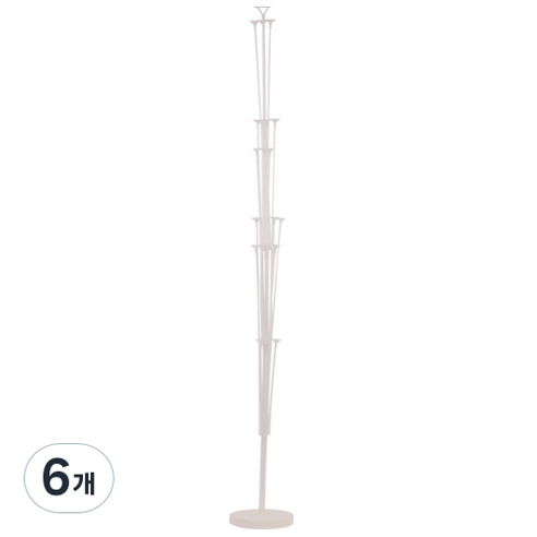 파티짱 풍선 스탠드 160cm, 반투명, 6개