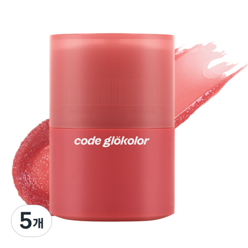 코드글로컬러 컬러 립세린, 02 드라이드 로즈, 15ml, 5개