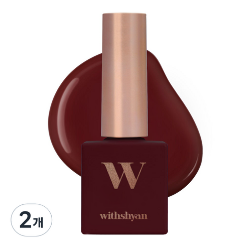 위드샨 프로페셔널 젤 폴리쉬 위드젤, W11 레드빈, 10g, 2개