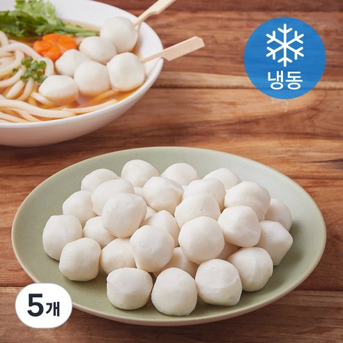 지엔씨푸드 피쉬볼 화이트 (냉동), 500g, 5개