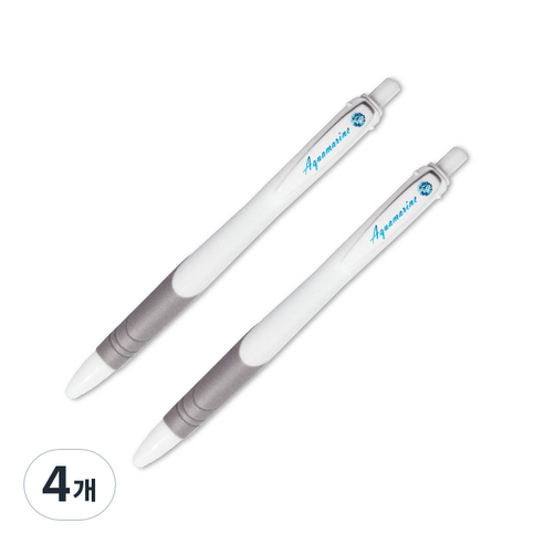 제브라 럭키 스톤 탄생석 볼펜 0.7mm, 3월 아쿠아마린, 4개