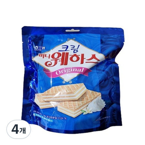 크림 미니 웨하스, 150g, 4개