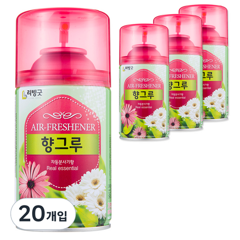 리빙굿 향그루 자동분사기 본품, 280ml, 20개