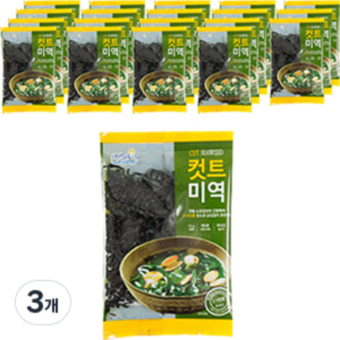 새벽바다 컷트미역 20p, 10g, 3개