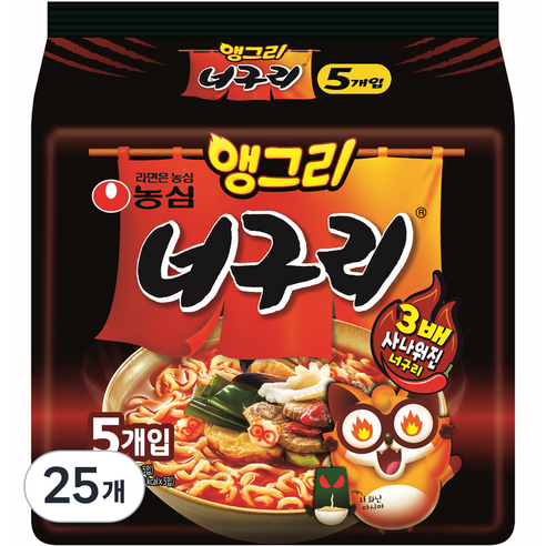 농심 앵그리 너구리, 25개