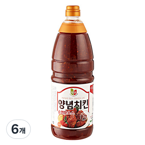 청우식품 양념치킨 순한맛 소스, 2.1kg, 6개