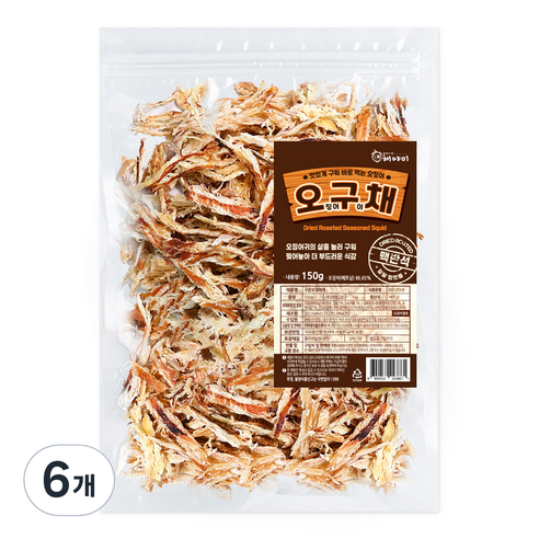 해야미 맥반석 오구채, 150g, 6개