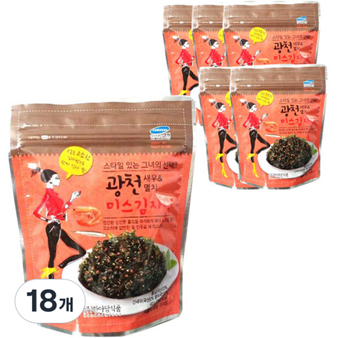 미스김자반 광천 새우 멸치, 40g, 18개