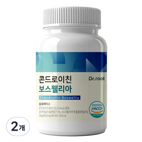 닥터루트 콘드로이친 보스웰리아 상어연골 36g, 60정, 2개