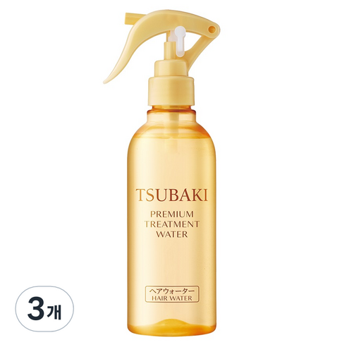 츠바키 프리미엄 트리트먼트 워터 까멜리아, 210ml, 3개