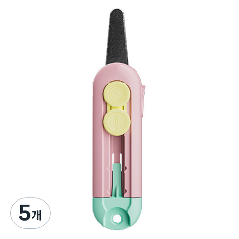 일상속반짝 자석 안전한 택배칼, 핑크, 5개