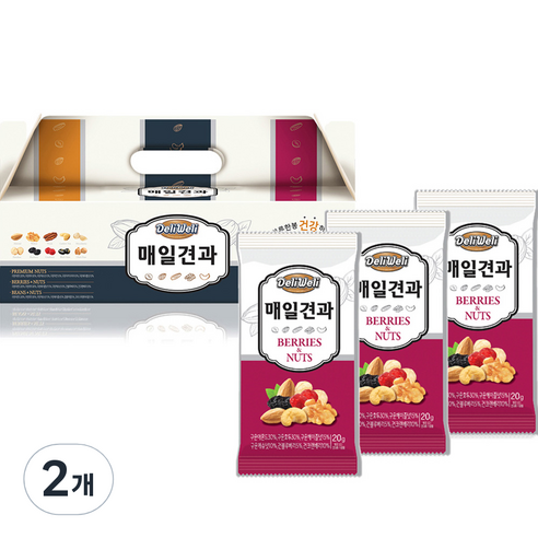 델리웰리 매일견과 베리 앤 너츠 30p, 600g, 2세트