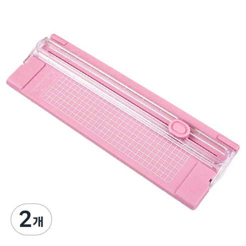 온업 컬러 종이 커터, 핑크, 2개