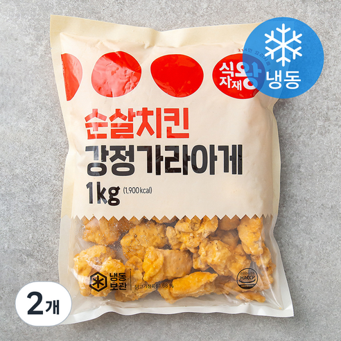 식자재왕 강정 가라아게 순살치킨 (냉동), 1kg, 2개