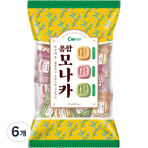 청우 종합모나카, 210g, 6개