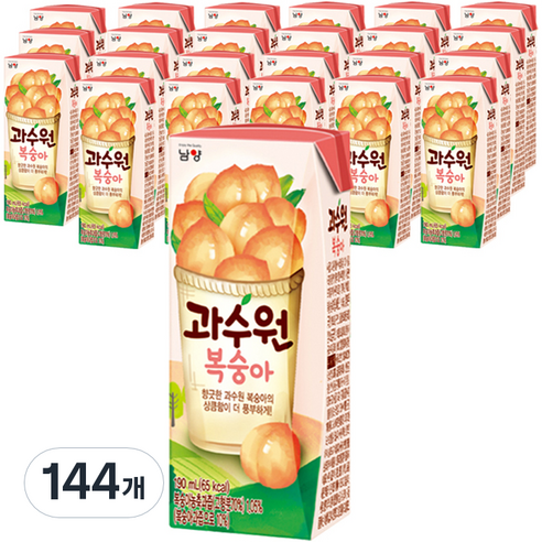 남양유업 과수원 복숭아 음료, 190ml, 144개