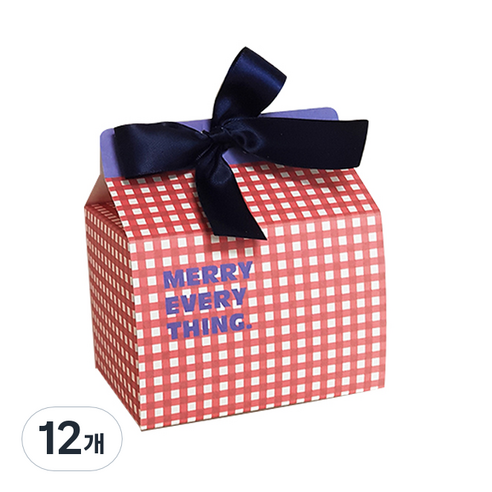 아이씨엘디자인 조인 박스, 12개, Gingham Red