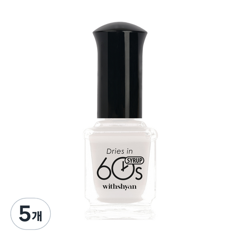 위드샨 60초 매니큐어 9ml, M117 우유시럽, 5개