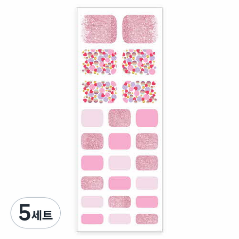 시시럽 네일스티커 세트, JJS-26, 5세트