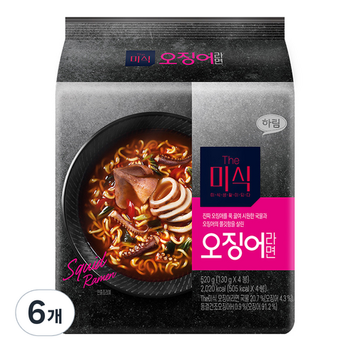더미식 오징어라면 130g, 24개