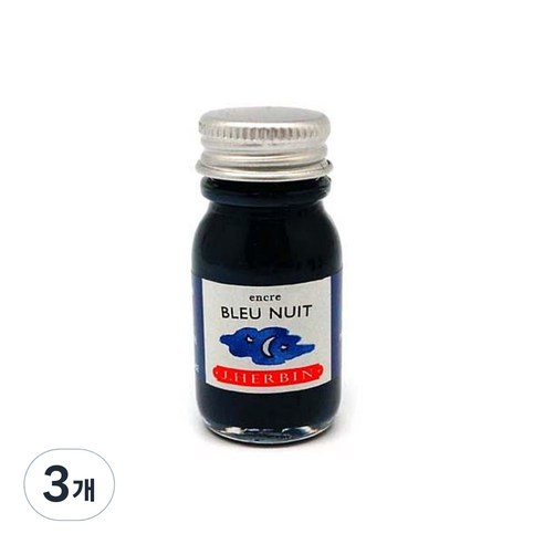 제이허빈 미니잉크10ml, 19 블뤼누이 다크블루, 3개