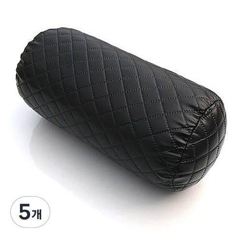 달구름 차량용 목쿠션 퀼팅소재 여성 회원분에게 맞는 사이즈 올블랙 노커버 단품1개, 5개