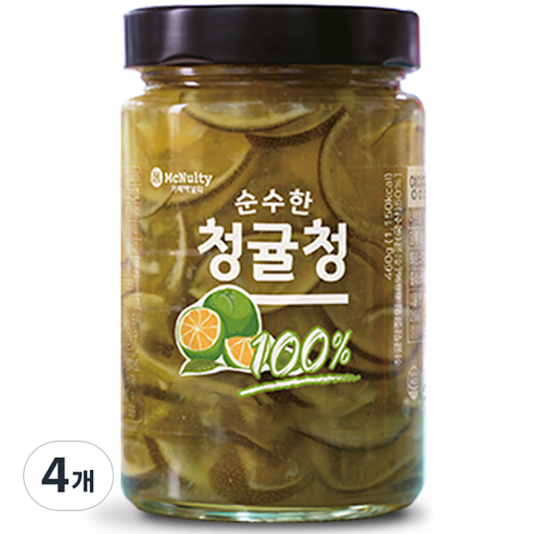 맥널티커피 순수한 청귤청, 460g, 1개입, 4개