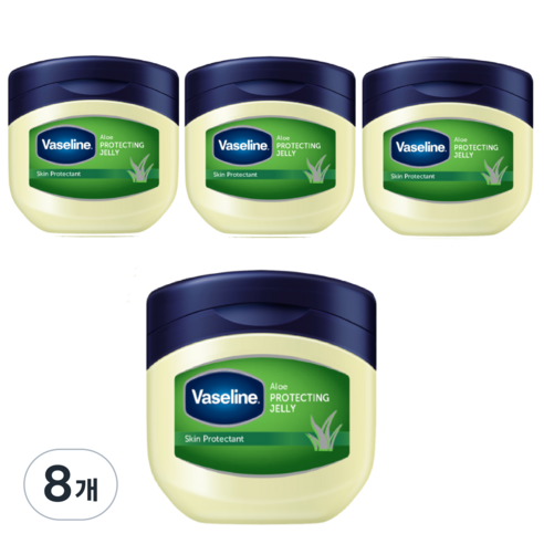 바세린 프로텍팅 젤리 알로에 바디버터 알로에향, 100ml, 8개