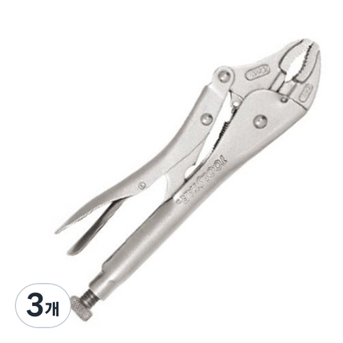 툴스타 룻츠 바이스 그립 플라이어 180mm, 3개