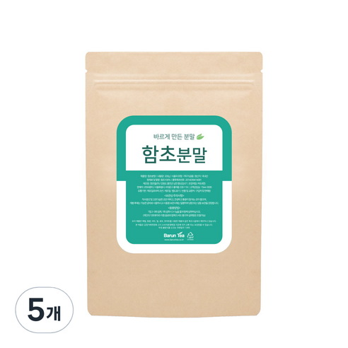 바른티 함초 분말, 200g, 5개