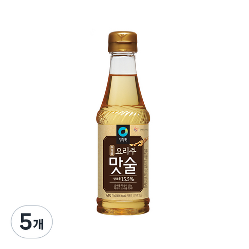 청정원 우리쌀 요리주 맛술, 410ml, 5개
